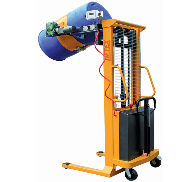 Electric Plastic Drum Lifter & Rotator With Scales Troden Industries