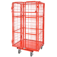 Heavy Duty Cage Trolley With Lockable Doors
