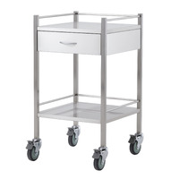 Stainless Steel Instrument Trolleys (With Drawers)