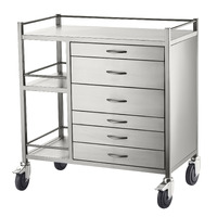 Instrument Trolley (6 Drawers with 2 Shelves)
