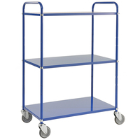 Tall Multi Shelf Trolley (3 Tier) - Blue
