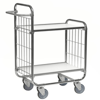 2 Tier Trolley (With Adjustable Shelves) 1195x470x1120mm