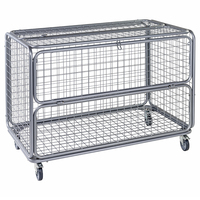 Mesh Trolley with Folding Lid & Side