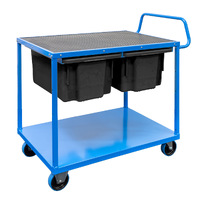 2 Tier Rubber Top Trolley Kit (Supplied with 2x No. 10 Black Tubs)