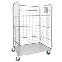 3-Sided Mesh Cage Trolley (without shelves)