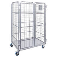 Mesh Cage Trolley with Security Doors