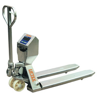 Stainless Steel Scale Pallet Truck - 555mm Wide