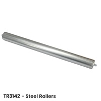 Galvanised Steel Roller to Suit 600mm Wide Conveyor Frame