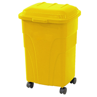 70L Garbage Bin - Yellow