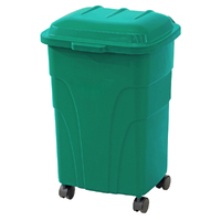 70L Garbage Bin - Green