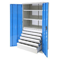 6 Drawer Cabinet (5 x 100mm & 1 x 200mm drawers)